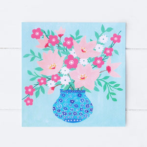 Sian Summerhayes "Mint on Floral" greetings card