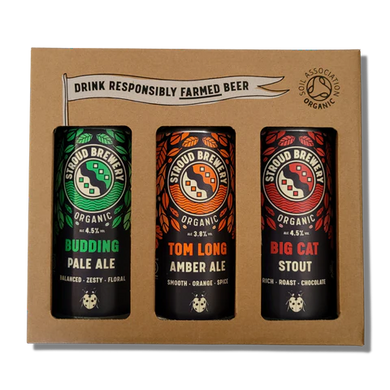 Stroud Brewery 3 can gift set Organic beer