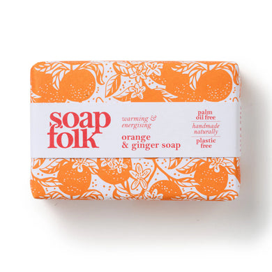 Soap Folk orange and ginger soap bar 105g 
