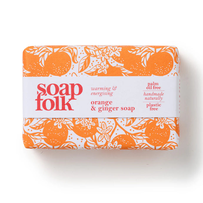 Soap Folk orange and ginger soap bar 105g 