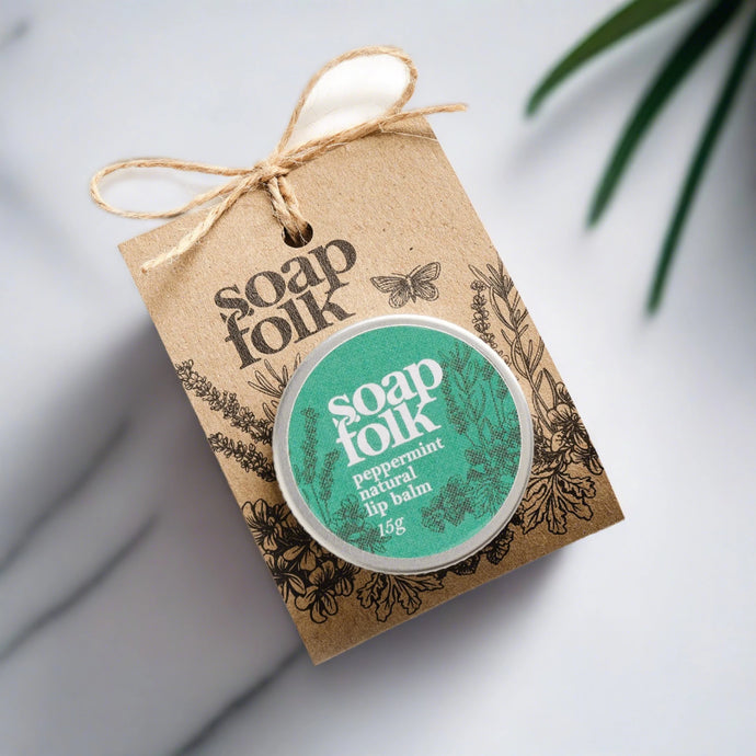 Soap Folk Peppermint natural lip balm