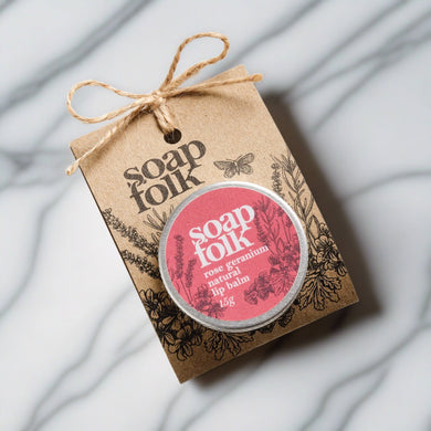 Soap Folk Rose Geranium lip balm