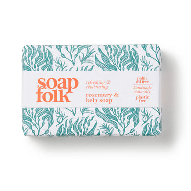 Soap Folk Rosemary and kelp soap bar 105g