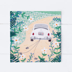 Sian Summerhayes "Just Married" greetings card