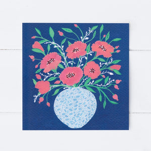 Sian Summerhayes "Midnight Flowers" greetings card