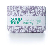 Load image into Gallery viewer, Soap Folk - Organic Lavender and Oatmilk Soap