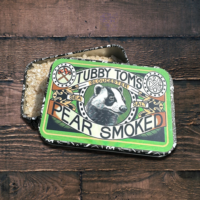 Tubby Tom's Pear wood smoked sea salt flakes 50g