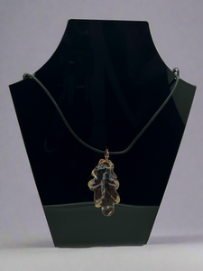 Owen Davies Cooper electroplated oak leaf pendant (Owen11)