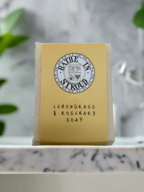 Bathe in Stroud Lemongrass and rosemary soap 70g