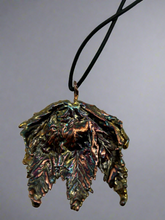 Load image into Gallery viewer, Owen Davies Cooper electroplated Sycamore leaf pendant (Owen18)