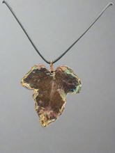 Load image into Gallery viewer, Owen Davies Cooper electroplated Ivy leaf pendant (Owen16)