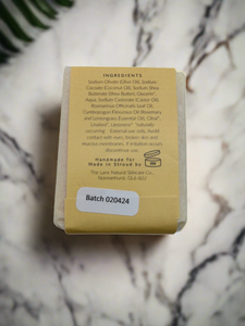 Bathe in Stroud Lemongrass and rosemary soap 70g