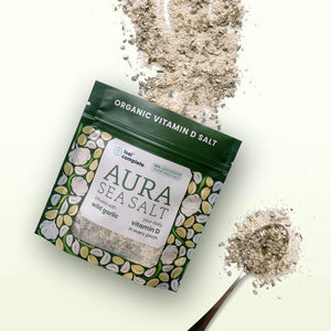 Feel Compete Aura organic  sea salt infused with wild garlic with vitamin D