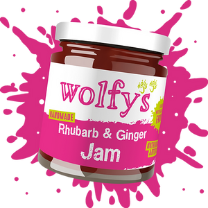 Wolfys Rhubarb & Ginger Jam 227g