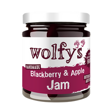 Load image into Gallery viewer, Wolfies Blackberry &amp; Apple Jam 227g