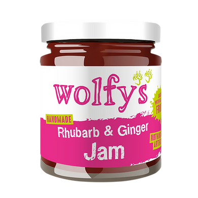 Wolfys Rhubarb & Ginger Jam 227g