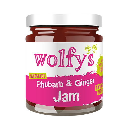 Wolfys Rhubarb & Ginger Jam 227g