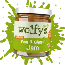 Load image into Gallery viewer, Wolfys Pear &amp; Ginger Jam 227g