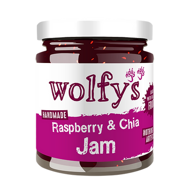 Wolfys Raspberry & Chia Jam 227g