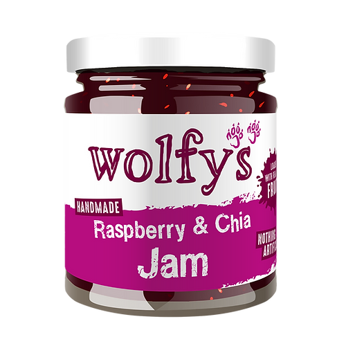 Wolfys Raspberry & Chia Jam 227g