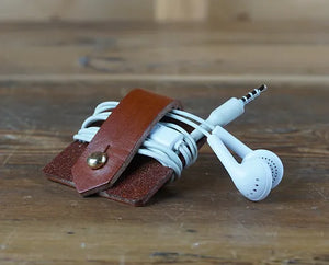 Neil Griffin Leather cable wrap