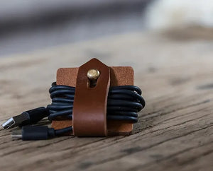 Neil Griffin Leather cable wrap