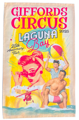 Giffords Circus Laguna Bay cotton tea towel