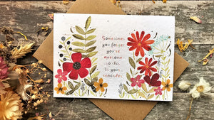 Erika's Whisical Art "Sometimes you forget you are awesome so I got you thins reminder" plantable seed greetings card
