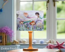 Load image into Gallery viewer, Ceridwen Hazelchild Design Mermaid organic cotton lampshade
