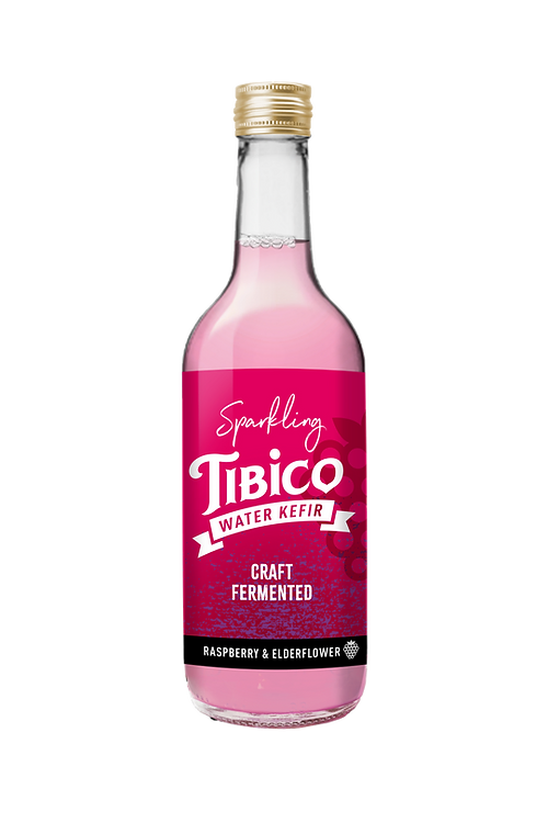 Tibico Fragmentary Raspberry & Elderflower Water Kefir 330ml