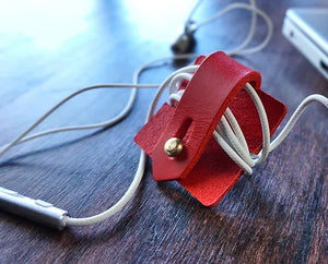 Neil Griffin Leather cable wrap