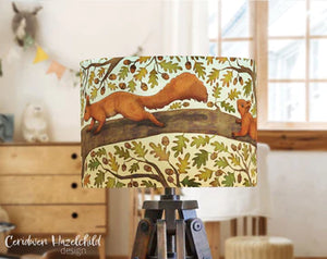 Ceridwen Hazelchild Design Red Squirrel  lampshade