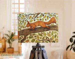 Ceridwen Hazelchild Design Red Squirrel  lampshade