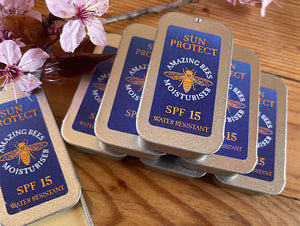 Amazing Bees Sun Protect SPF 15 Balm – With Propolis From Our Bees (6g Tin)