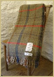 Cotswold Woolen Weavers Gloucestershire Check lambs wool merino throw 