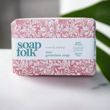 Load image into Gallery viewer, Soap Folk - Organic rose geranium soap