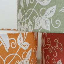 Load image into Gallery viewer, Lizzie Mabley Fabric and Home Green Pea 20cm drum lampshade (Blue)