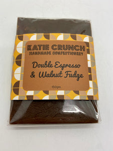 Katie Crunch Double espresso and walnut fudge