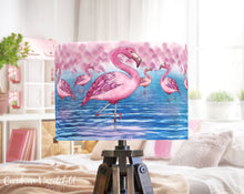 Load image into Gallery viewer, Ceridwen Hazelchild Design Flamingo lampshade