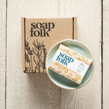 Load image into Gallery viewer, Soap Folk Limited edition travel soap gift set and mini soap gift set