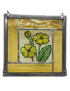 Liz Dart Stained glass Primrose panel 