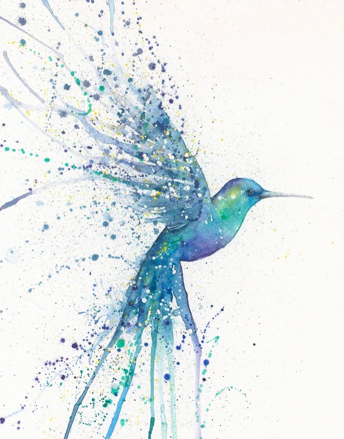 Amy Primarolo hummingbird limited edition print 7/100 A3 (AMY)