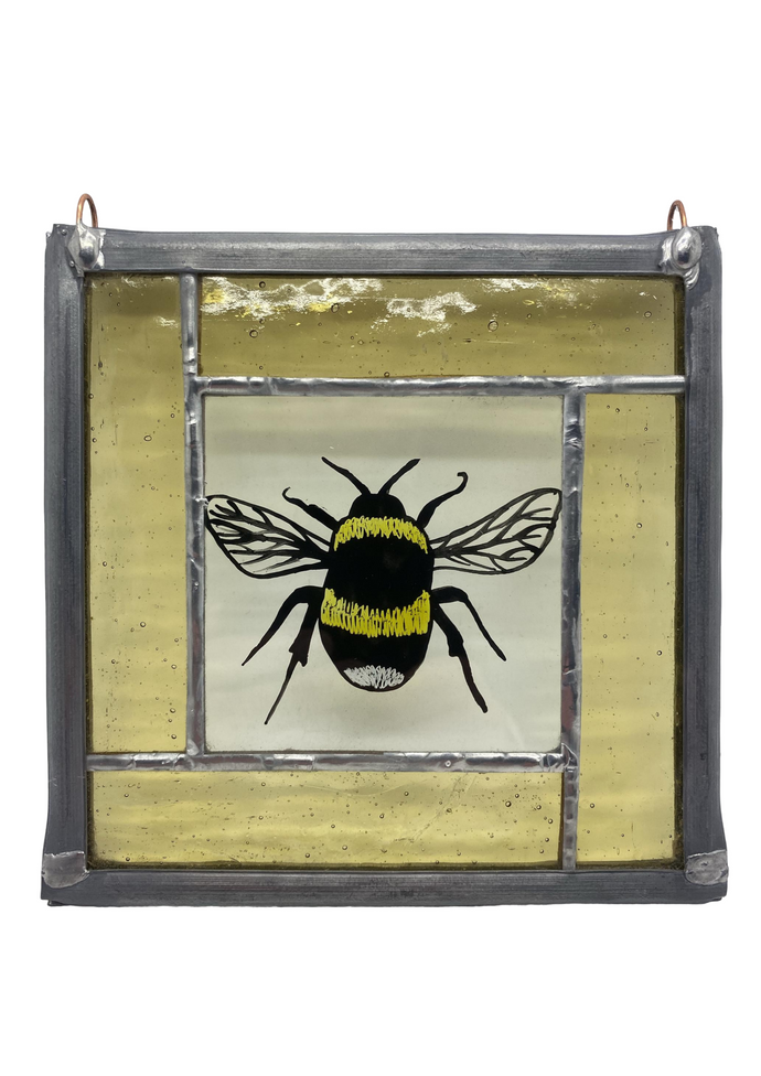 Liz Dart Stained Glass bumble bee panel 
