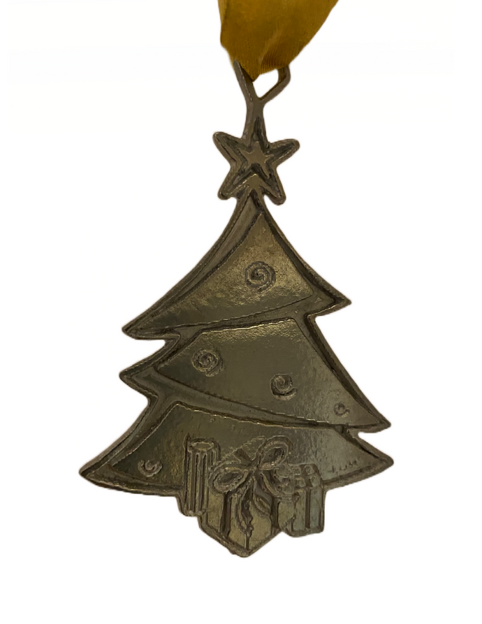 Pewter Christmas tree decoration (Lumi)