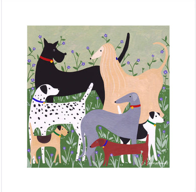 Sian Summerhayes “Dog meet“ art print