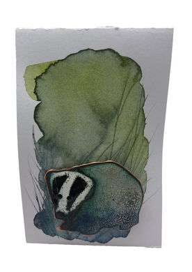 Sally Davis Badger enamelled brooch (Sally)