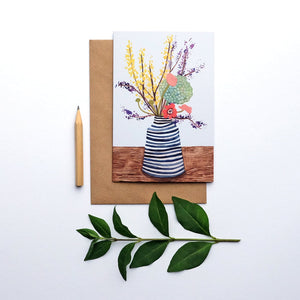 Stephanie Cole Design "Spring flowers" greetings card