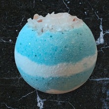 Load image into Gallery viewer, “Mermaid in Stroud” May Chang bath bomb “smells like lemon sherbet”