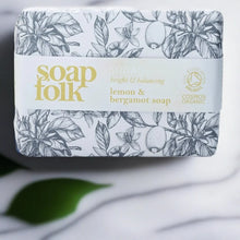 Load image into Gallery viewer, Soap Folk - Organic lemon and bergamot soap
