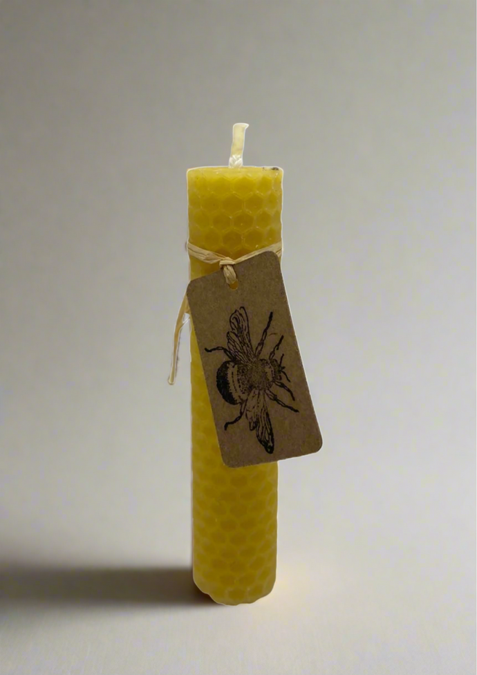 Hand rolled beeswax candles small